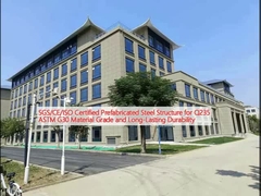 Εγγυημένη από την SGS/CE/ISO προκατασκευασμένη χάλυβα δομή για την ποιότητα υλικού Q235 ASTM G30 και τη μακροχρόνια αντοχή